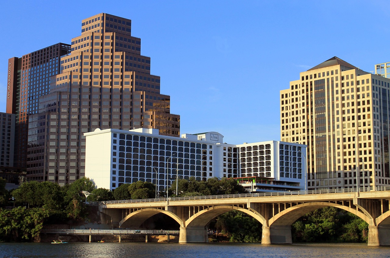 South Congress street and buildings in Austin